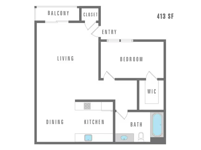Studio 11845 West 18-1823 floor plan