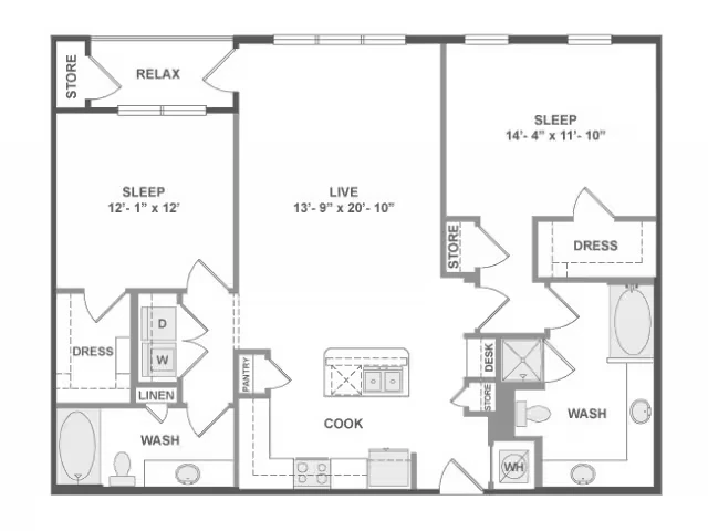 C6b 2B-428 floor plan