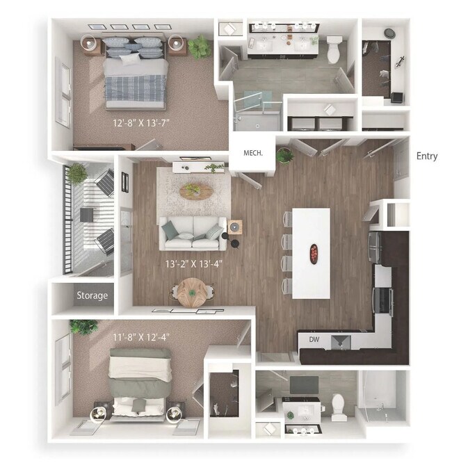 Unit 2119 2119 floor plan