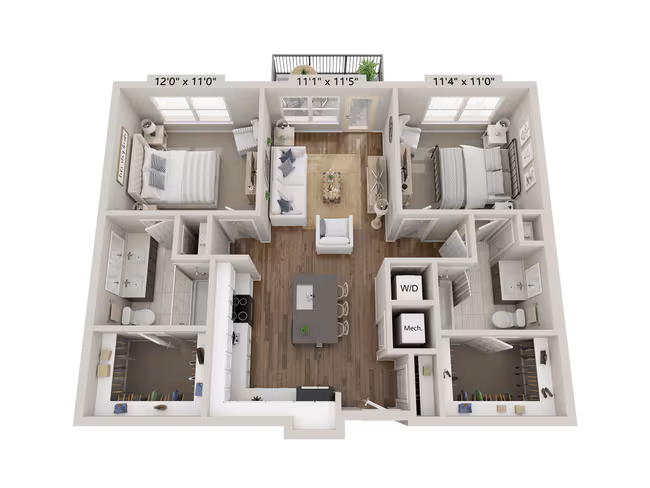 Unit 3108 2307 floor plan