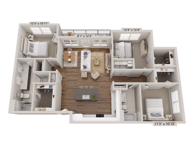 Unit 4301 4301 floor plan