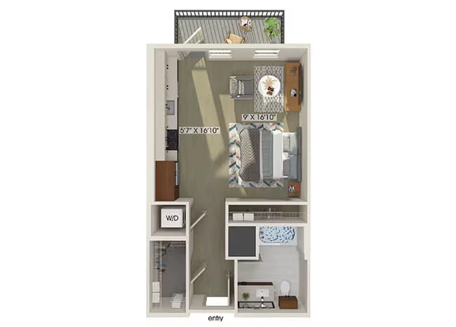 Unit 1447 1423 floor plan