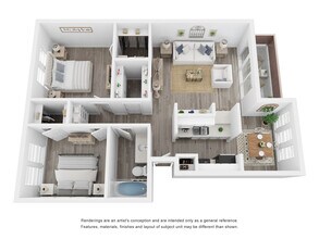 2x1 406 floor plan