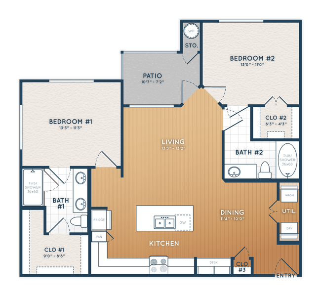 Unit 12302 9102 floor plan
