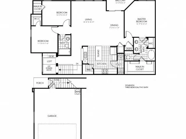 C2B 1305 floor plan