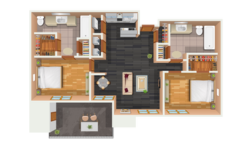 2x2 706 floor plan