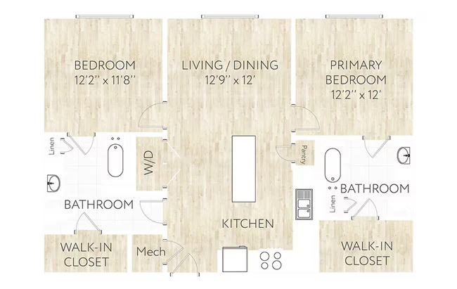 B1 1205 floor plan