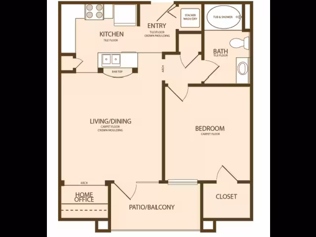 Unit A A floor plan