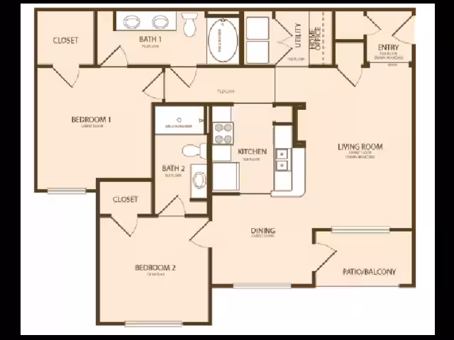 Unit B B floor plan