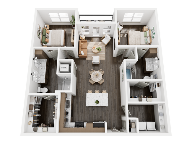Unit 1307 1307 floor plan