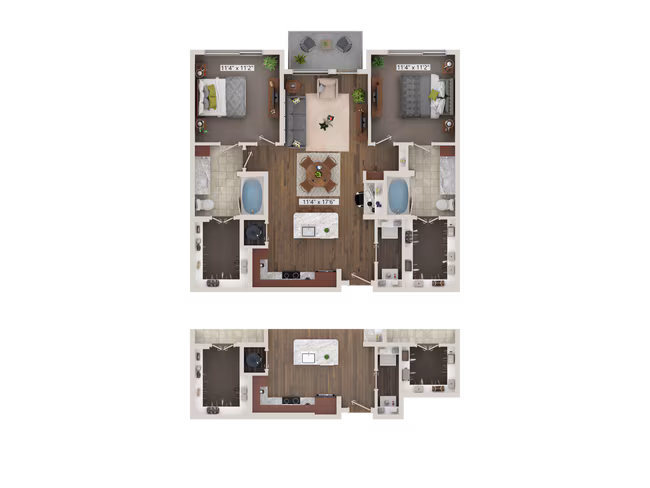 Unit 6117 4109 floor plan