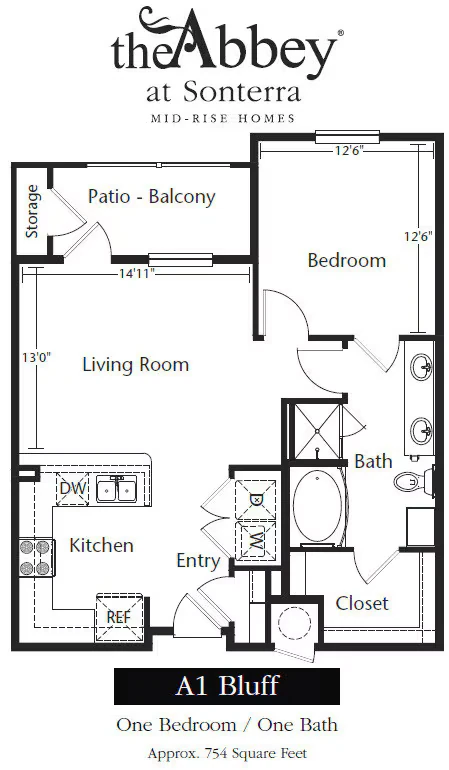 Bluff 1203 floor plan