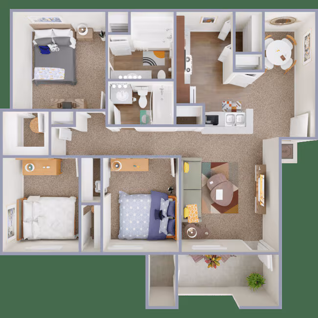 Unit 2A-2202 3A-3211 floor plan