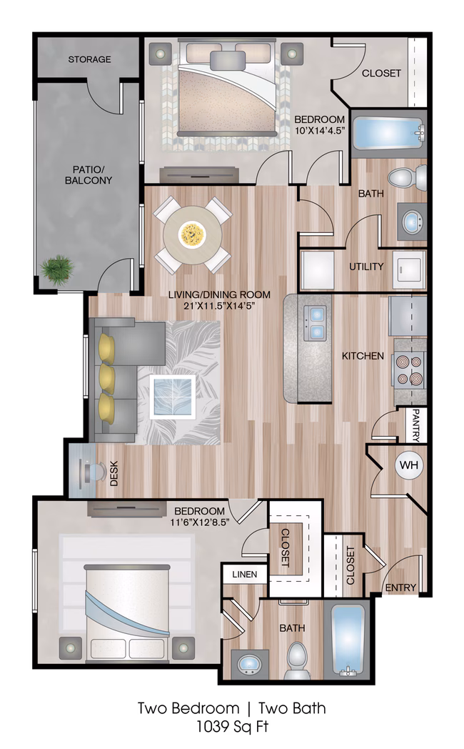 Unit 0834 1835 floor plan