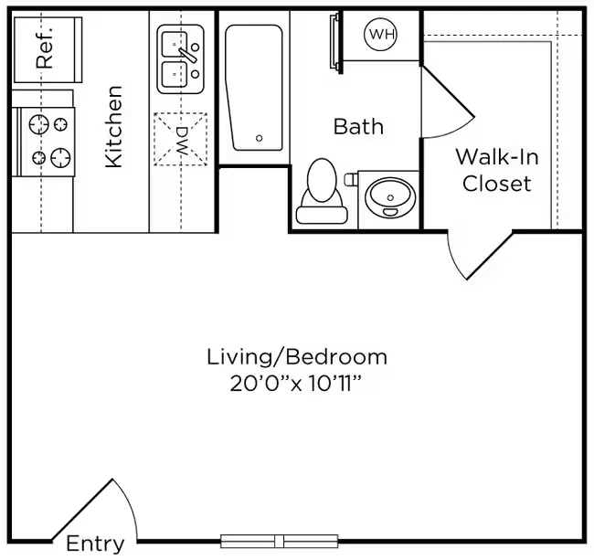 STUDIO 0246BE floor plan