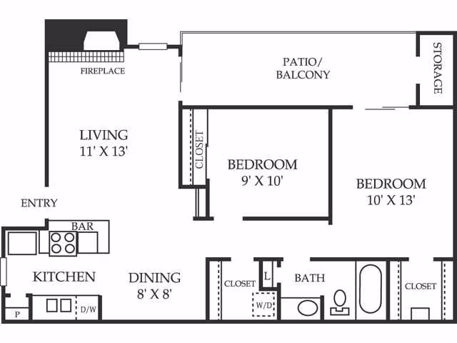 Unit 1304 1304 floor plan