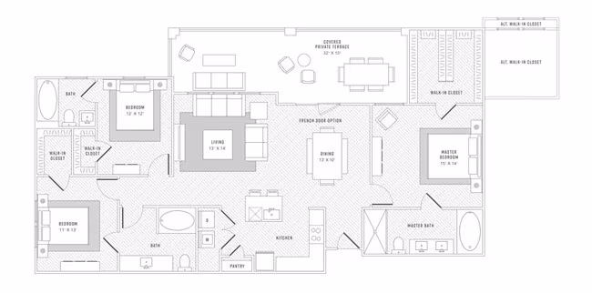 Unit 7208 7307 floor plan
