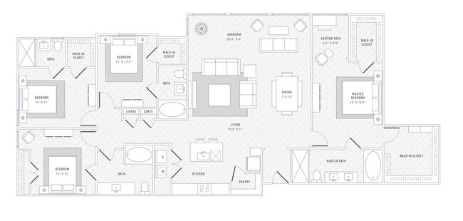 Unit 1301 3401 floor plan