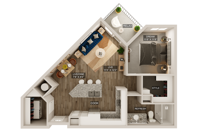 A2 - Affordable 1425 floor plan