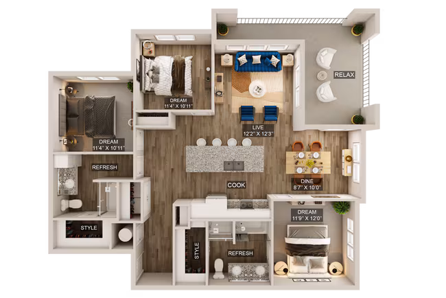 Unit 3223 3223 floor plan