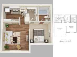 Studio 1416 floor plan