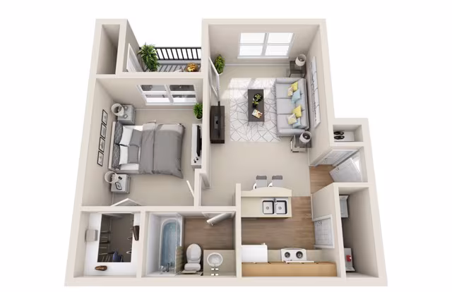 Unit 413 528 floor plan