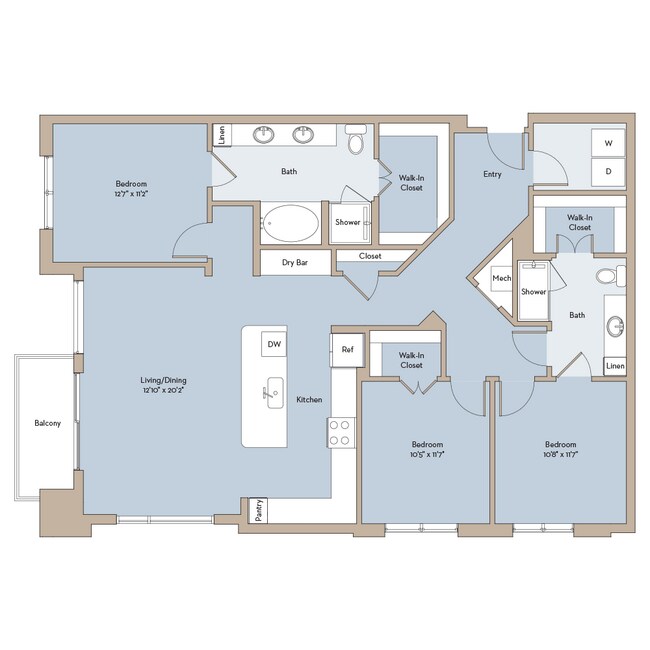Unit Marlowe-203 Marlowe-203 floor plan