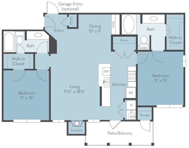 Unit 326 324 floor plan