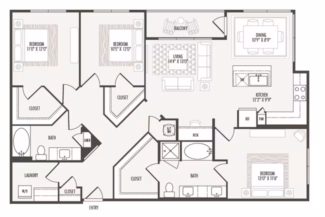 Unit 5330 5330 floor plan