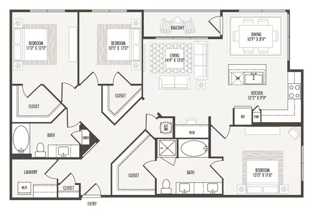 C1 1202 floor plan
