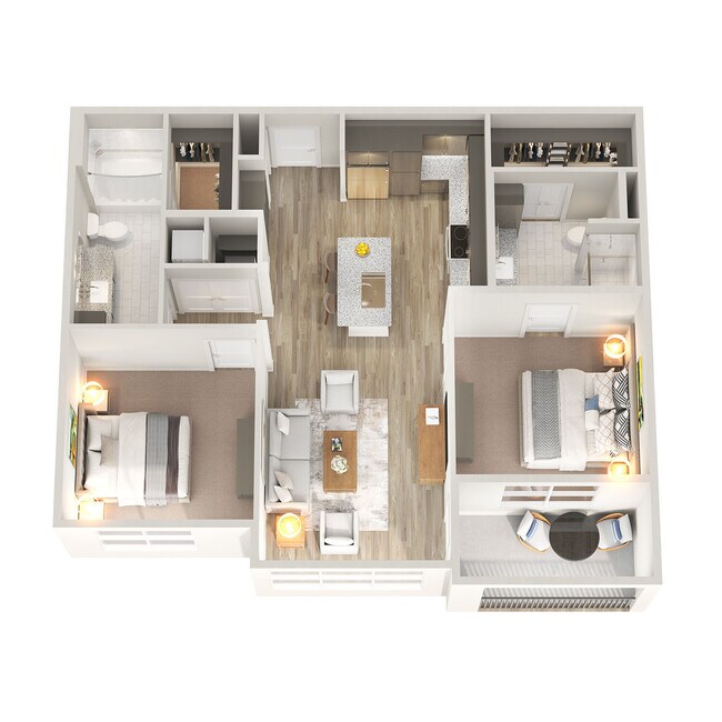 Unit 1167-HC 1167-HC floor plan
