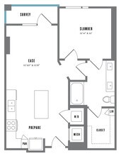A1 2406 floor plan