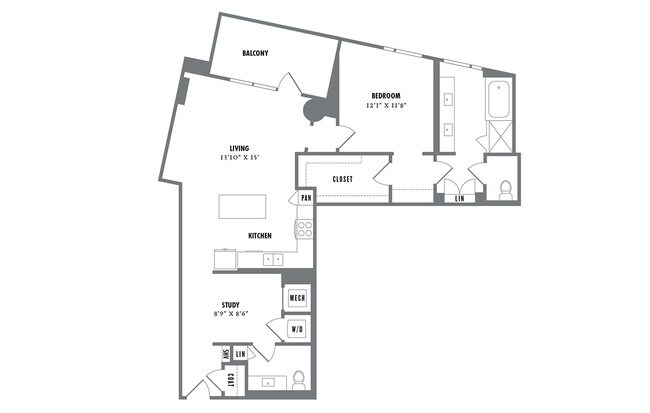 A5 1-1101 floor plan