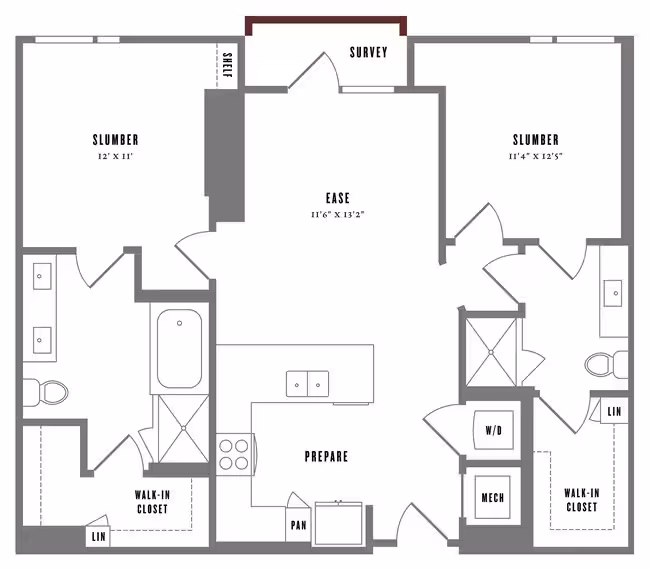 Unit 1-2705 1-2705 floor plan