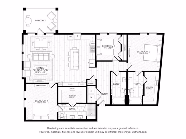Unit 372 272 floor plan