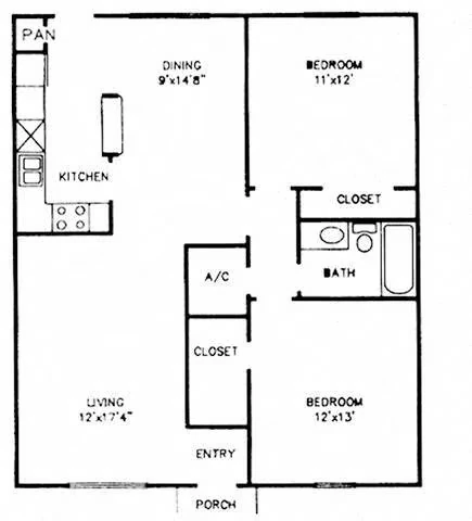 B 164P floor plan