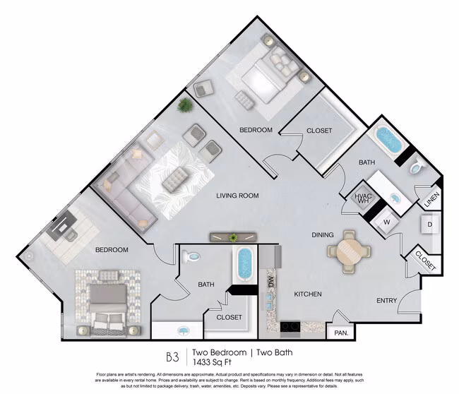 Unit 1027 627 floor plan