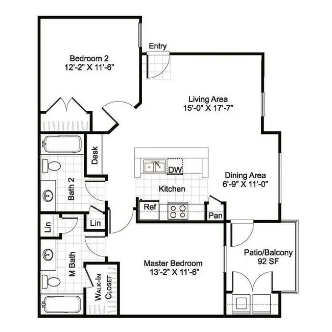 Unit 11302 11302 floor plan