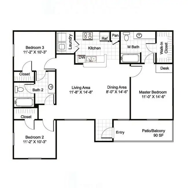 Unit 8203 8203 floor plan