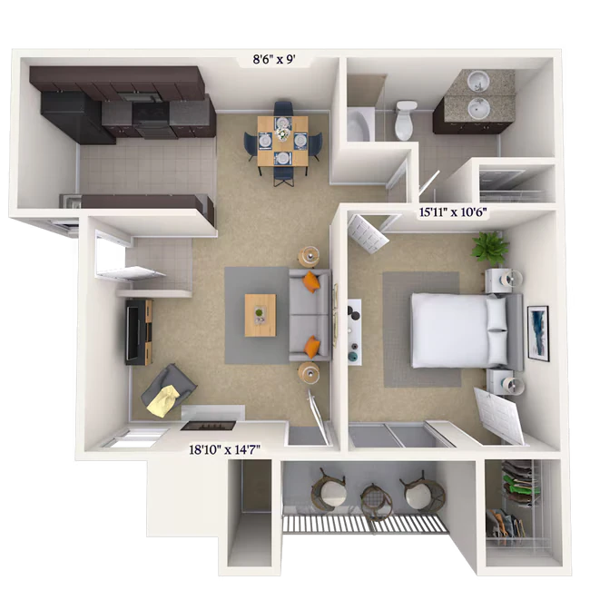 1.1B 03336 floor plan
