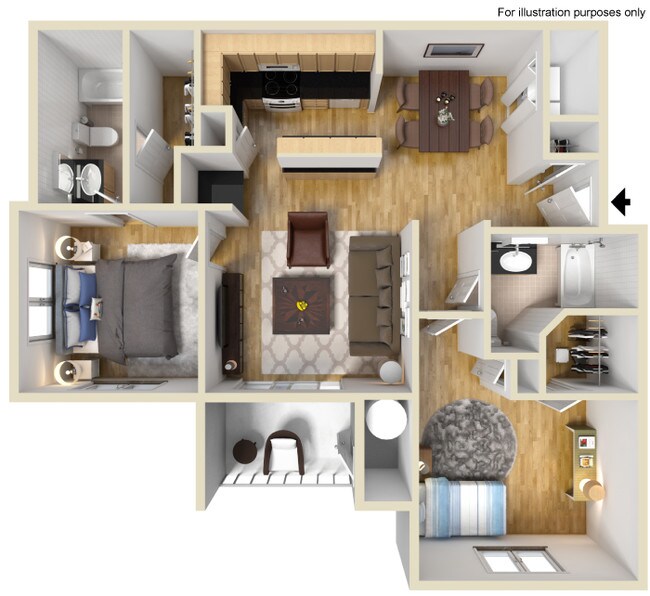Unit 722 1021 floor plan