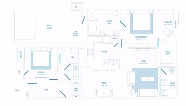 Unit 1812 1812 floor plan