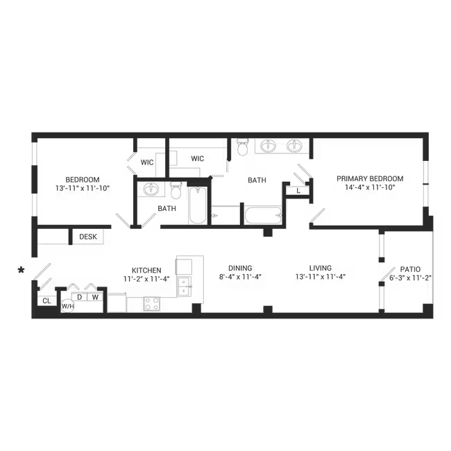Buda 1123 floor plan