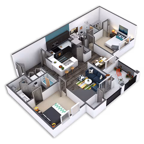 B2-AFF 1424 floor plan