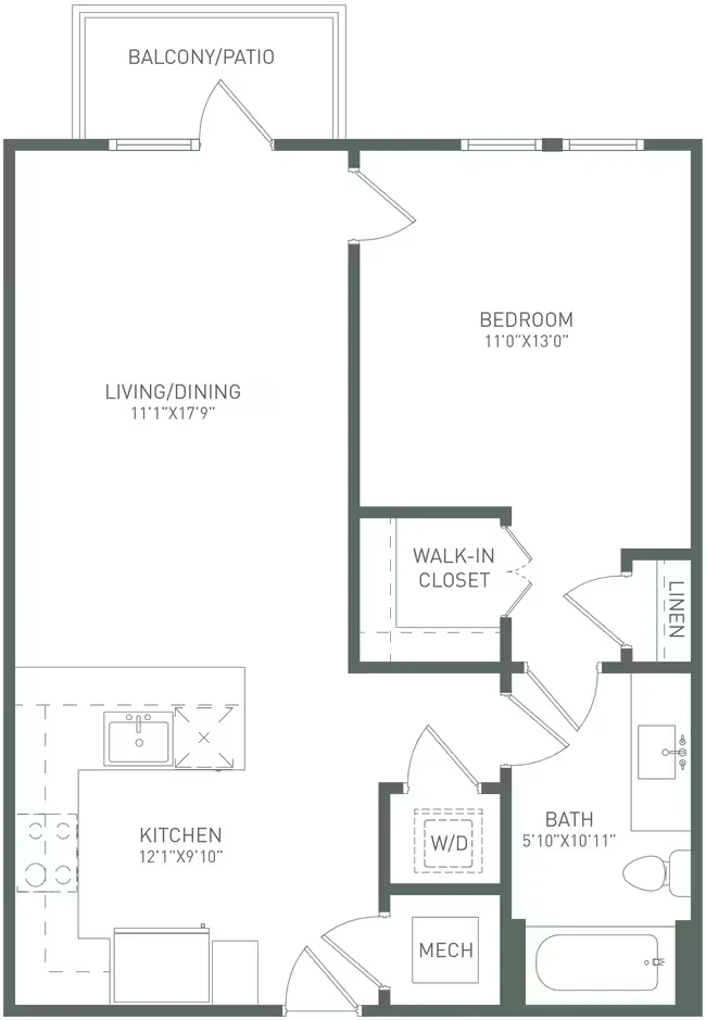 1x1 6203 floor plan