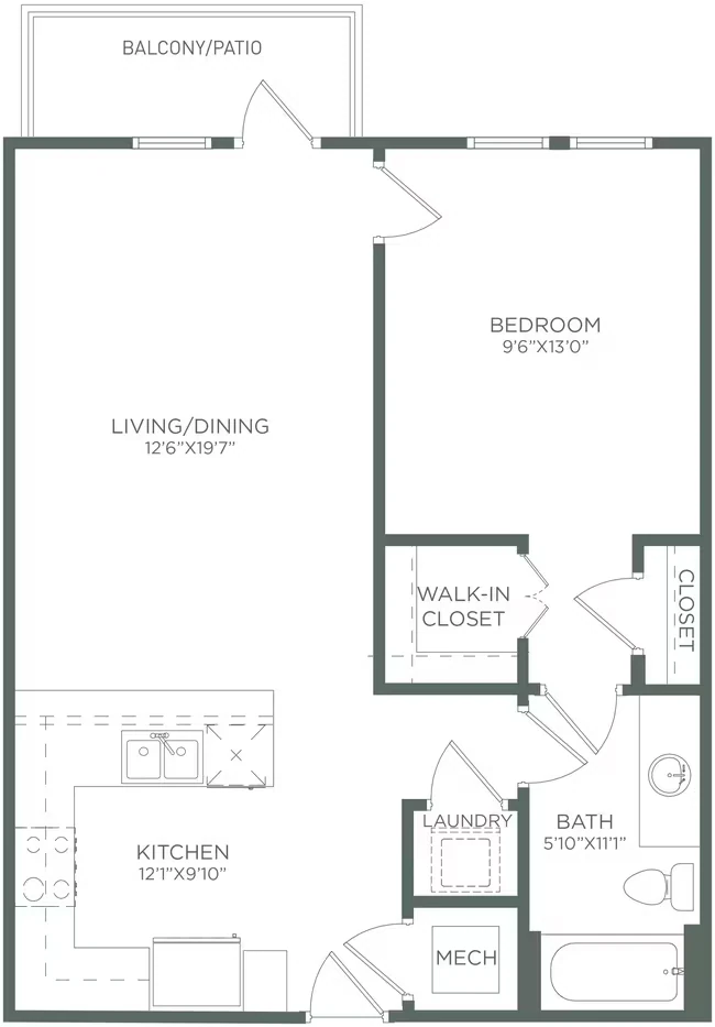 1x1 1319 floor plan