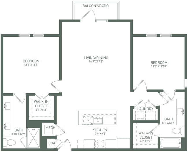 Unit 1364 1364 floor plan