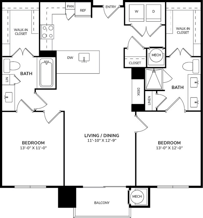 Unit 2204 2204 floor plan
