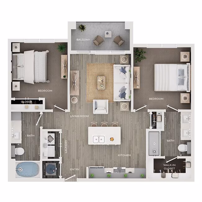 Unit 1439 1432 floor plan