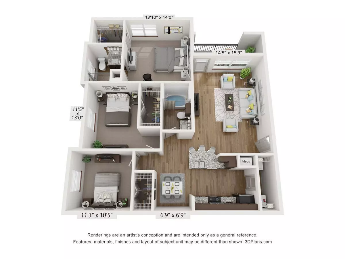 Unit 4302 4203 floor plan